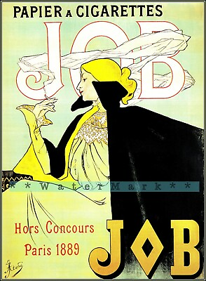 JOB 1896 Vintage Poster Print Retro Art Nouveau French Paper Advert $19.40
