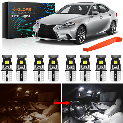 #ad 15X For 2013 2016 LEXUS IS250 IS350 LED Interior Kit White 3030 SMD Bulbs Tool $15.99