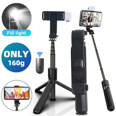 #ad 360° Selfie Stick Tripod with Remote Bluetooth for iPhone 13 12 Pro Max 11 XS $16.98