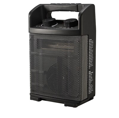 #ad Hyper Tough Black 1500w Heavy Duty 2 Setting Electric Utility Space Heater New $16.19