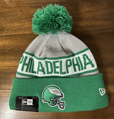 #ad Authentic Philadelphia Eagles Kelly Green New Era Knit Hat Beanie Hurts Kelce $39.95