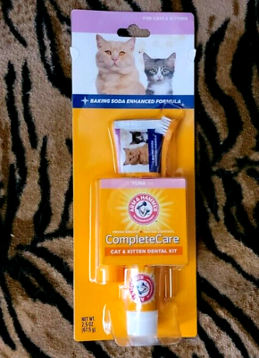 #ad Cat Kitten Dental Kit w Toothbrush and paste.. New $10.90