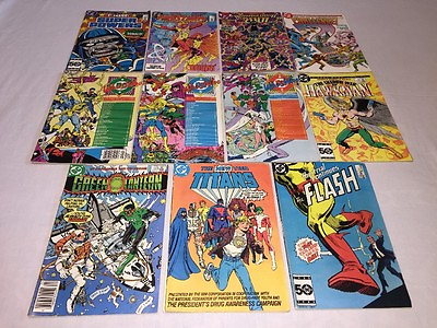 #ad Lot of 11 DC Comic Books:Flash 346 Hawkman 2 Green Lantern Titans MORE VGC $13.95