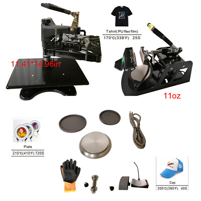 #ad Heat Press Printer Sublimation Machines For Business 5 in 1 Combo Printing Tools $268.40