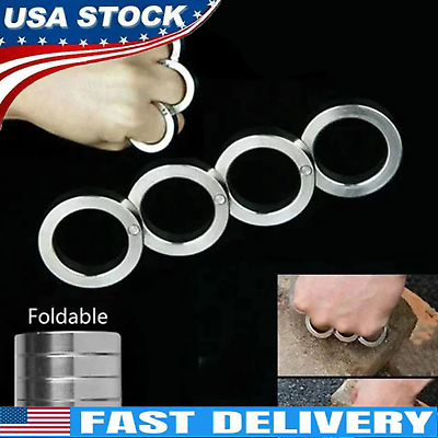 X4 Stainless Steel Outdoor Rotatable Folding Ring The Can Be Any Combination $10.99