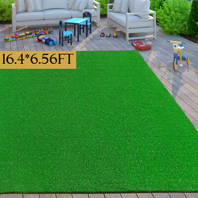 Artificial Grass Mat 16x6.6ft Synthetic Landscape Fake Turf Lawn Home Yard $79.55