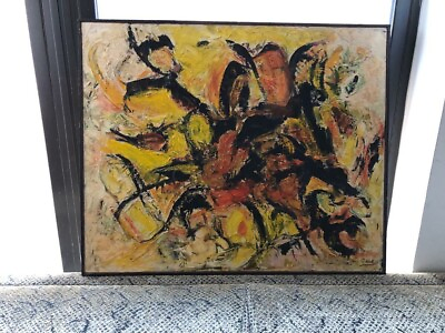 #ad Modern Abstract Art Hand Painted With Signature See Pictures $149.99