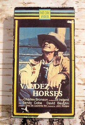 Valdez Horses 1973 VHS Action Western Charles Bronson Jill Ireland Neon Video $6.00