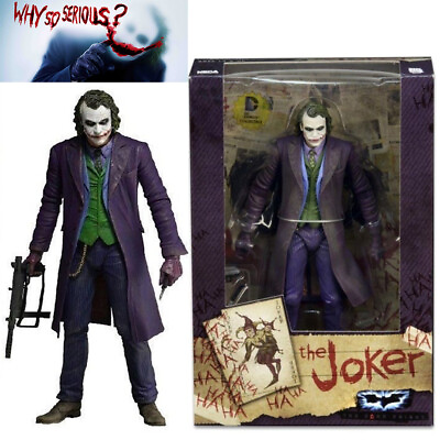 #ad NECA DC Comics Batman Dark Knight Heath Ledger Joker 7quot; Action Figure Toy Boxed $29.99
