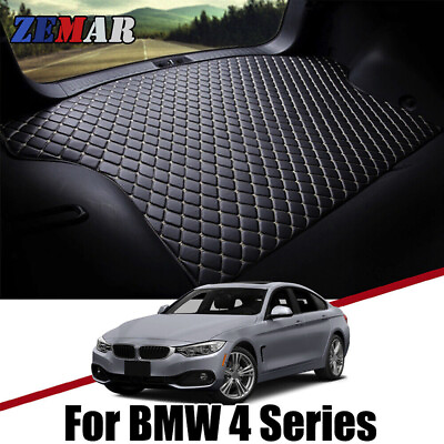 Leather Car Trunk Tray Boot Liner Cargo Floor Mat For BMW F36 G22 4 Series 13 21 $42.23