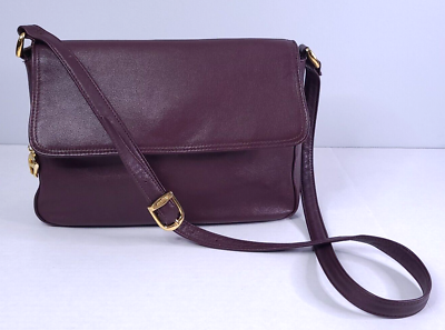 #ad VTG Etienne Aigner Designer Burgundy Maroon Leather Shoulder Bag Purse Y2K 90#x27;s $39.99
