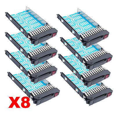 #ad Lot of 8pcs2.5quot; Hard Drive Tray Caddy Sled FOR HP DL580 DL360 DL380 G4 G5 G6 G7 $52.24