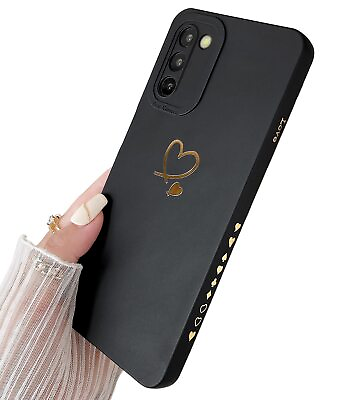 #ad for Galaxy S21 FE Case 5G 6.4quot; 2022 Cute Bling Plated Gold Love Heart with A... $20.62