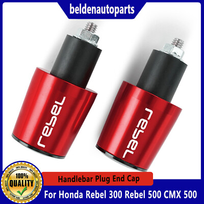 #ad motorcycle handlebar handle bar grips ends For Honda Rebel 300 Rebel 500 CMX 500 $13.94