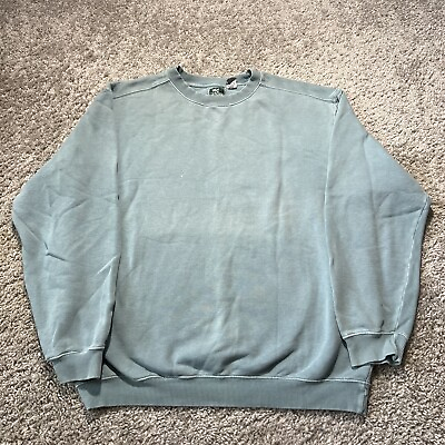 #ad McIntosh amp; Seymour Rugby Vintage Pullover Sweatshirt Oversized L Faded Blue 90s $19.95