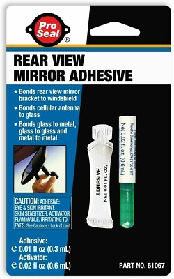 #ad Rearview Mirror Glue Kit Adhesive Professional Strength Permanent Made in USA $8.49