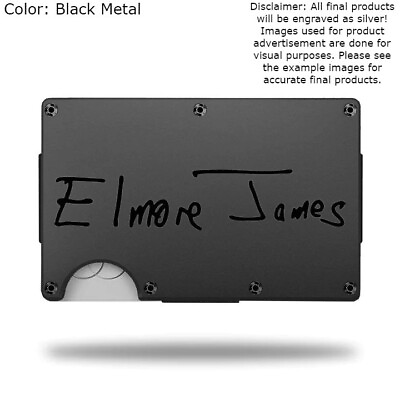 #ad Custom ELMORE JAMES AUTOGRAPH Laser Engraved Wallet Pick A Wallet Color $22.00
