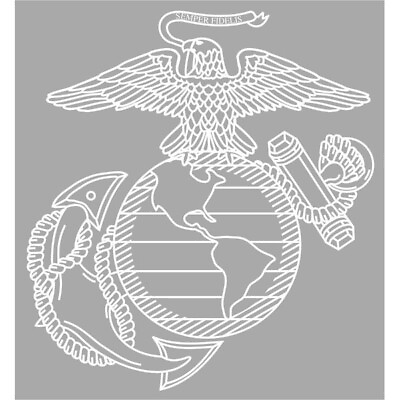 #ad USMC Eagle Globe and Anchor 12 inch Decal Marine Corps EGA Vehicle Sticker $24.95