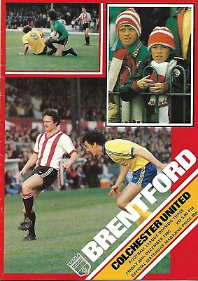 #ad Football Programme Brentford v Colchester United Div 3 26 12 1980 GBP 1.00
