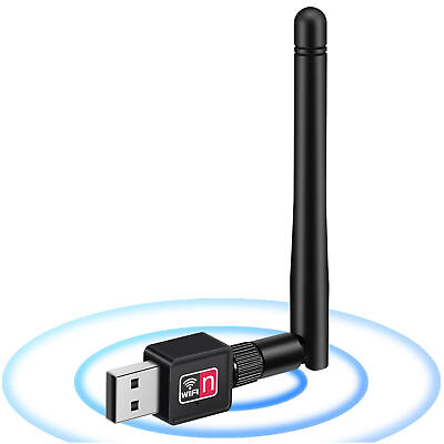 WiFi Adapter for Desktop PC 5dBi Wireless Network Card Dual Band $8.73