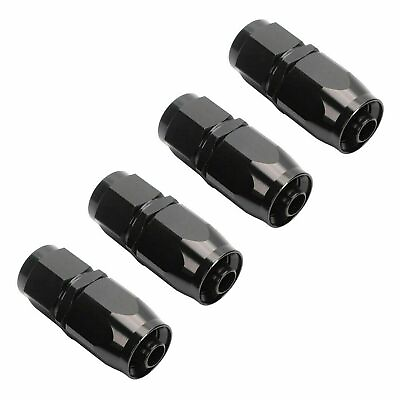 #ad 4pcs Universal Straight AN6 6AN Hose End Fitting Adapter Polishing Surface $10.50