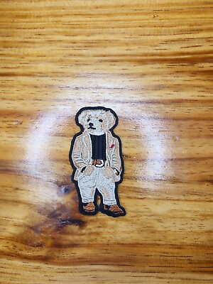 3quot; embroidered iron on Casual Bear patch. No sewing needed $18.00