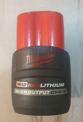 #ad #ad Genuine OEM Milwaukee 48 11 2425 M12 CP2.5 2.5Ah 12V HIGH OUTPUT Battery NEW $31.97