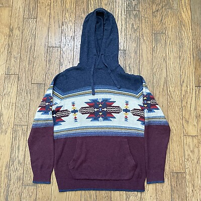 American Eagle Outfitters Pullover Hoodie Aztec Sweatshirt Men#x27;s Size Small $24.99