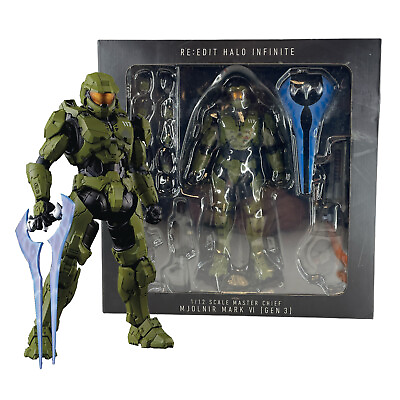#ad Halo Infinite Master Chief Mjolnir MK VI GEN 3 6quot; Action Figure w Weapon Boxed $29.99