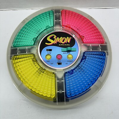 #ad Vintage Simon Electronic Game Clear by Milton Bradley 1978 Tested $16.96