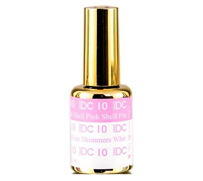 #ad DND DC Mood Change Shell Pink to White Shimmers 10 Gel LED UV Gel Polish .6oz $11.49