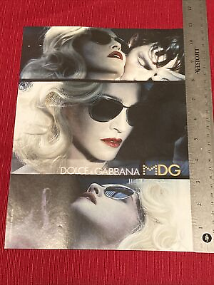 #ad Madonna for Dolce amp; Gabbana 2010 Print Ad Great To Frame $6.95
