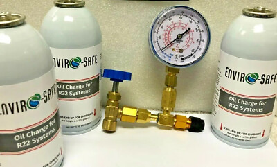 #ad Envirosafe Refrigerant Support Home AC Refrigeration A C Oil Charge Kit $69.95
