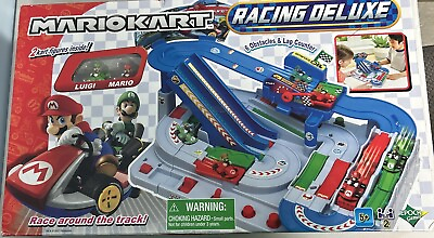#ad EPOCH Games Mario Kart Racing Deluxe Vehicle Obstacle Course with Mario amp; Luigi $44.99