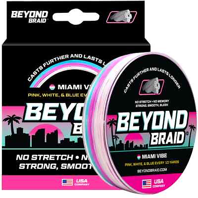 Beyond Braid Braided Fishing Line Abrasion Resistant No Stretch Strong $29.95