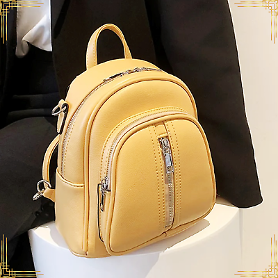 #ad WOMENS BAG Small Soft Leather Trendy Female Luxury Shoulder Crossbody Backpack AU $85.45