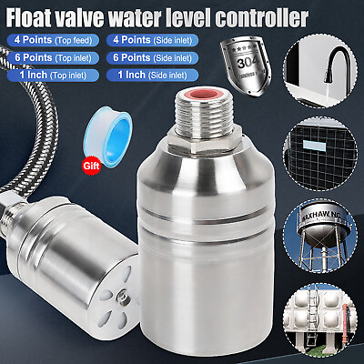 304 Stainless Steel Fully Automatic Water Level Control Float Valve Tap Fittings #ad $14.99