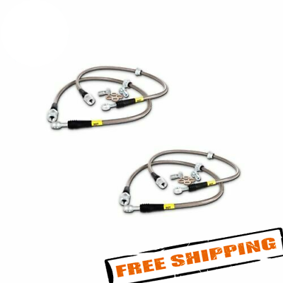 #ad StopTech Front amp; Rear Stainless Steel Braided Brake Lines Set $187.14