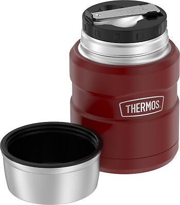 Thermos Stainless Food Jar with Folding Spoon16 OunceRustic Red #ad $24.42