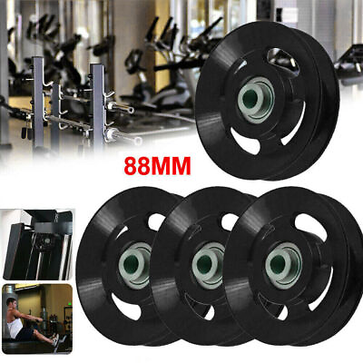 #ad 88mm Aluminium Alloy Bearing Cable Pulley Wheel Gym Equipment Parts 26Pcs Lot $251.15