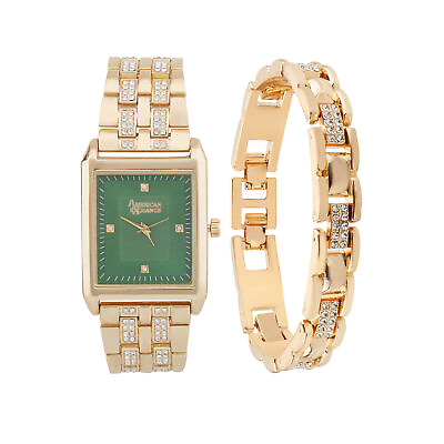 #ad American Exchange Mens Gold Watch amp; Bracelet Set $19.99