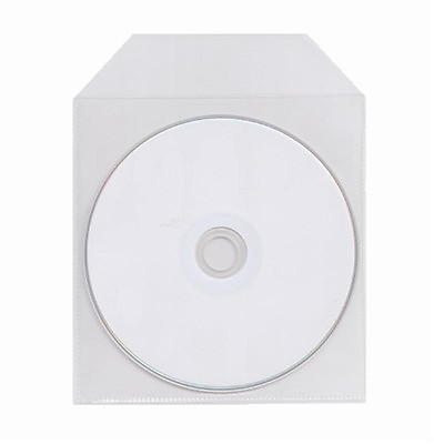 #ad 50 CPP Clear Thick Plastic Sleeve Bag Envelope with Flap For CD DVD Disc Media $6.99