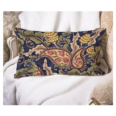 #ad Throw Pillow Case Cushion Cover Flowers Plant 12quot; x 20quot; Paisley Floral Pattern $20.23