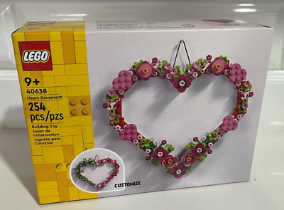 #ad LEGO Love Heart Ornament Heart Shaped Flowers 40638 Mother#x27;s Day Gift $13.75