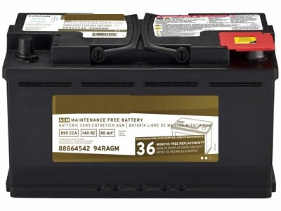 #ad 12V Battery AcDelco Universal AGM 80 Amp CCA 850 140 Reserve Capacity $323.89