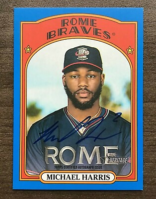 2021 Topps Heritage Minor League Real One Autograph Blue Parallel Pick your Card $9.99