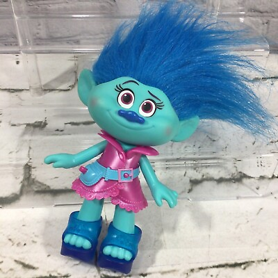 DreamWorks Trolls World Tour Maddy 6quot; Doll Posable Action Figure Blue Hasbro $12.00
