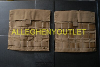 #ad 2 TWO MARPAT Molle Coyote Tan Side Plate Carriers For 8x8 Inch Panels No Armor $14.75