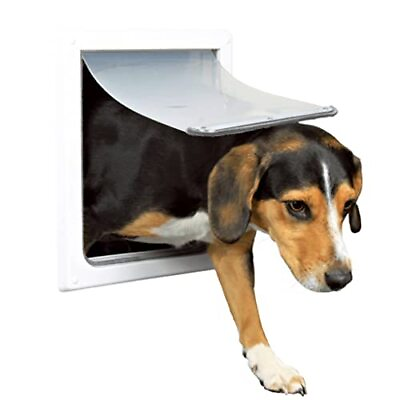 #ad Trixie Pet Products 2 Way Locking Dog Door Small to Medium Dogs White $38.52