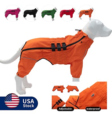 #ad Dogs Waterproof Jacket Lightweight Dog Raincoat Windproof Snow Proof Dog Vest $20.99